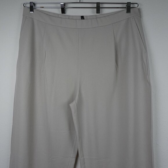 Eileen Fisher Wide Leg Pants Women's Plus Size 3X Gray Wool Lightweight - Picture 2 of 9